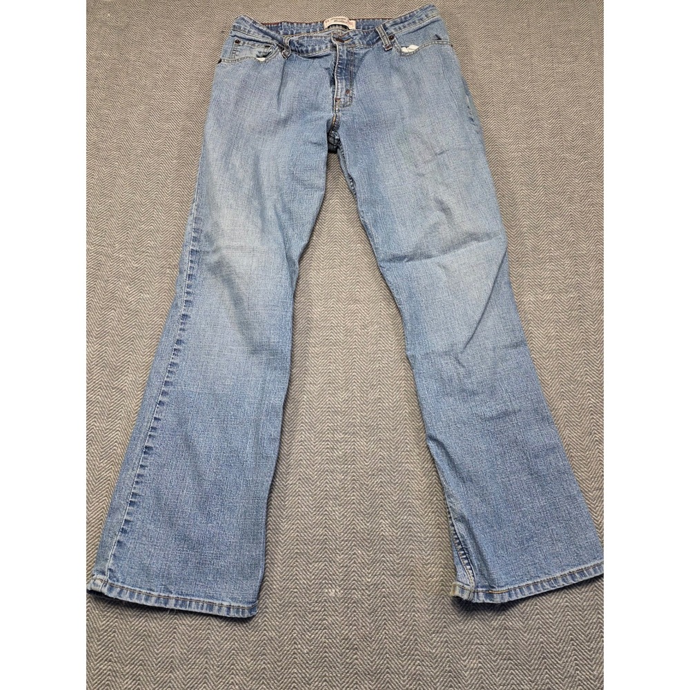Levi Strauss Signature Women 12 Medium Stretch Mid Rise Bootcut Jeans Light Wash